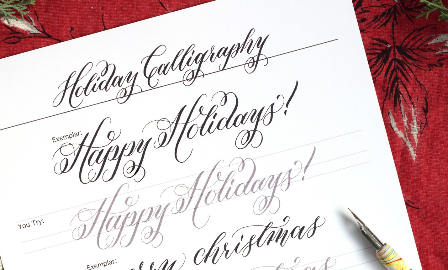 Holiday Calligraphy