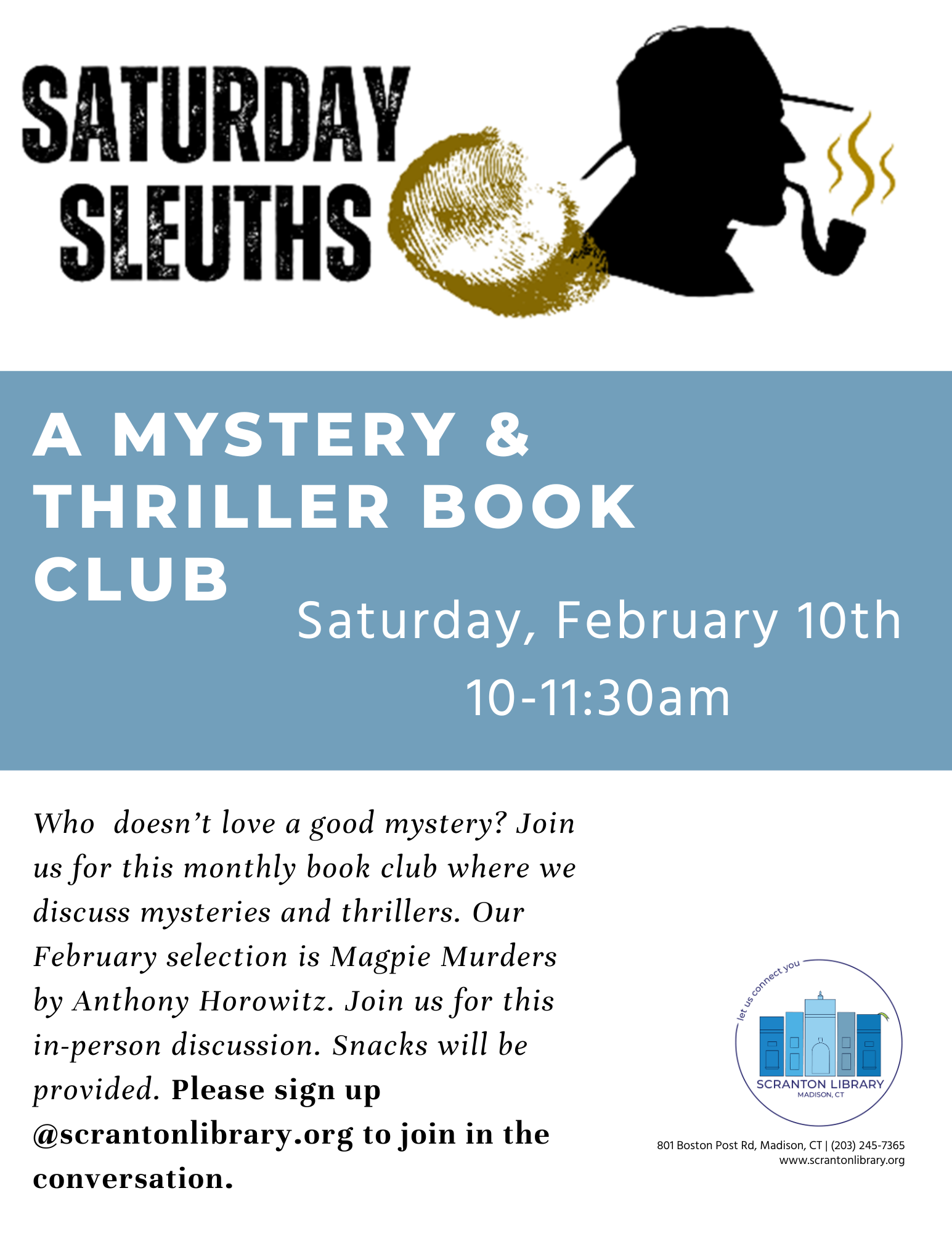 Saturday Sleuths February