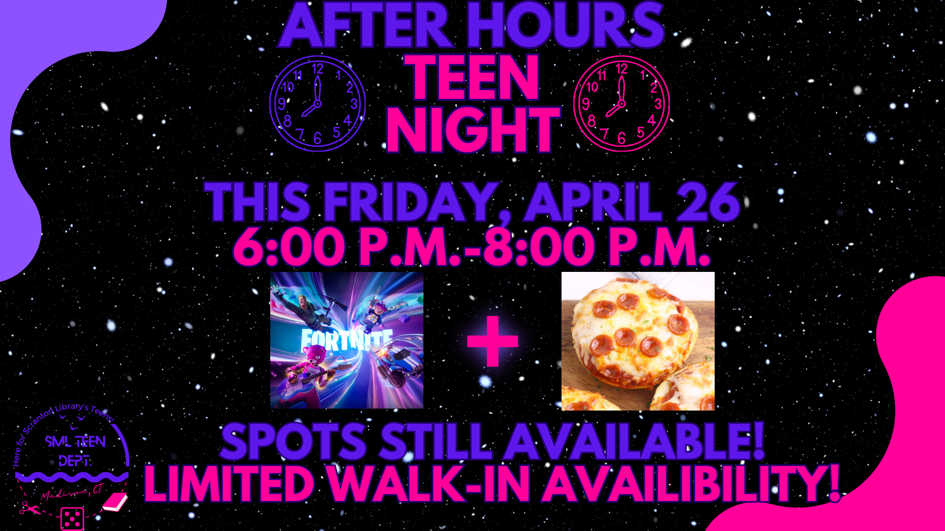 Ad for Friday's After Hours Teen Night