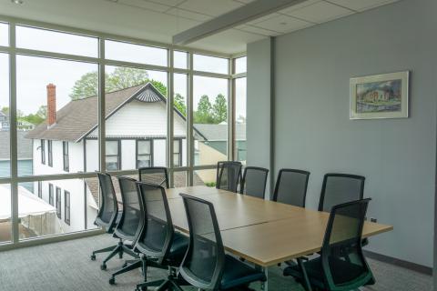 North Conference Room table with chairs