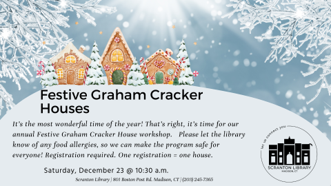 Festive Graham Cracker Houses 