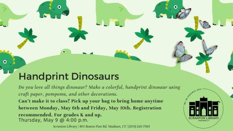 Handprint Dinosaurs