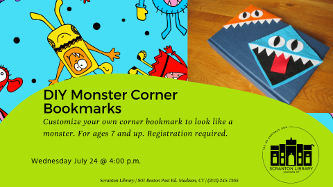 Monster Corner Bookmarks