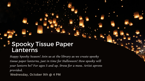 Spooky Tissue Paper Lanterns