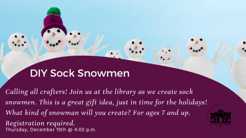 DIY Sock Snowmen