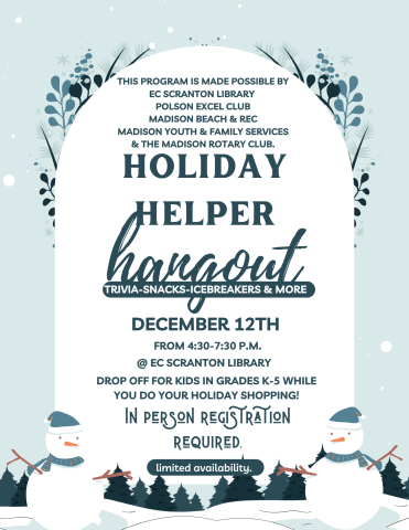 Holiday Helper Hangout