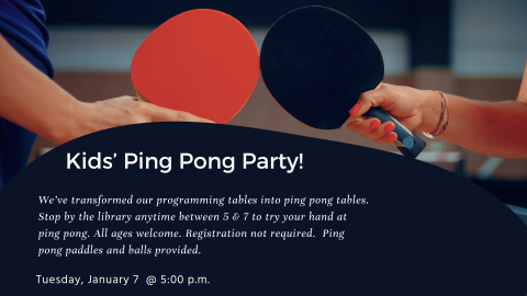 Kids Ping Pong Party