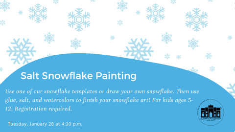 Salt Snowflake Painting