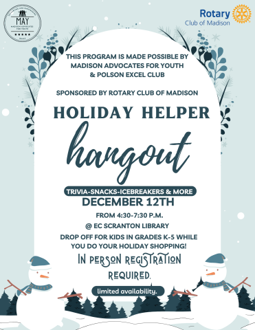 Holiday Helper Hangout