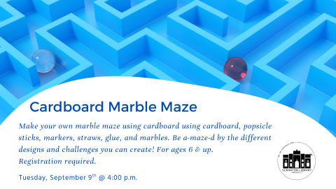 Cardboard Marble Maze