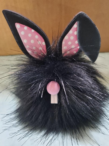 Faux fur bunny with floppy ears