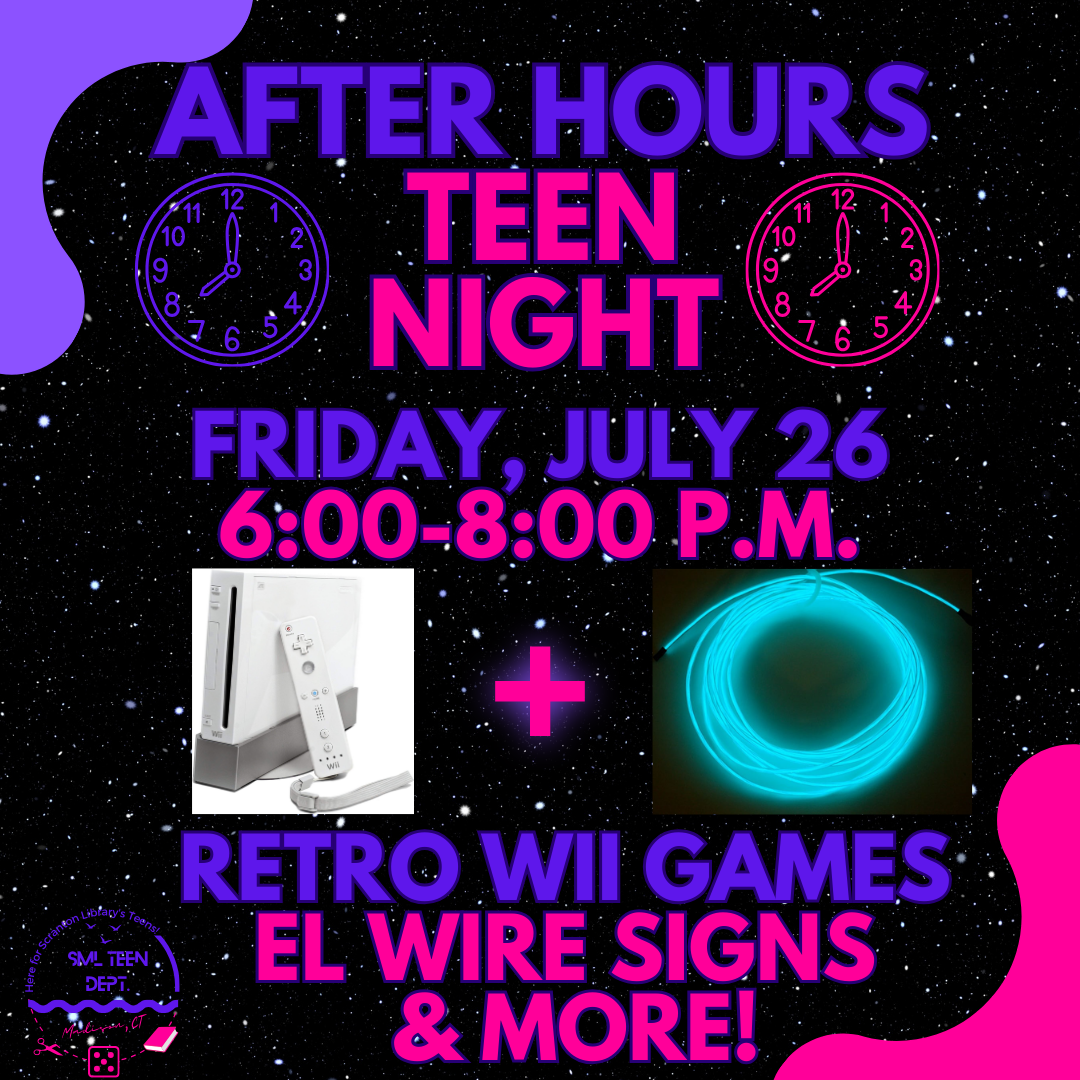 After Hours Teen Night with Retro Wii Games & EL Wire Signs